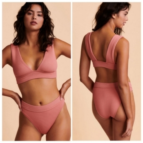 Billabong Sand Dunes Bikini Maui Rider Set Rose - Picture 2 of 8